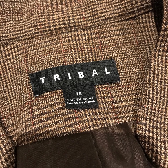 TRIBAL Ruffled Professional Blazer Plus Size - 14 - Picture 2 of 4